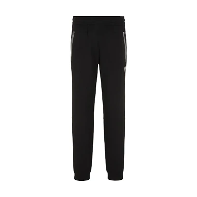 Emporio Armani EA7 Black Joggers with Logo Print and Elastic Waist. 8NPP63-PJ4EZ-1200