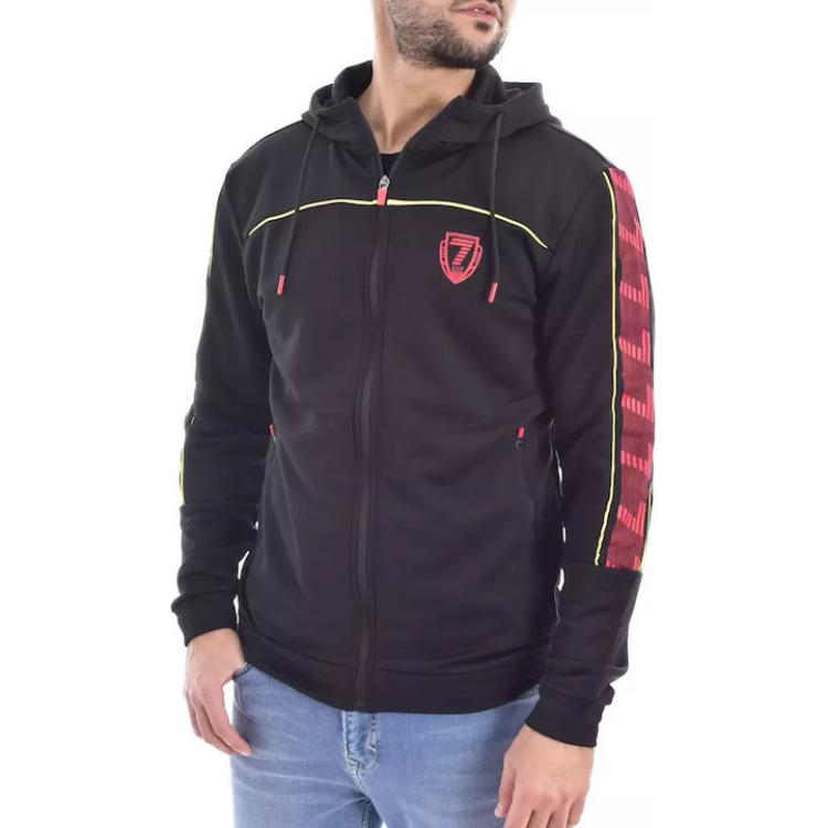 Emporio Armani EA7  Black Letter Print Zip-Up Hoodie 6LPM86-PJJUZ-1200 圖 4