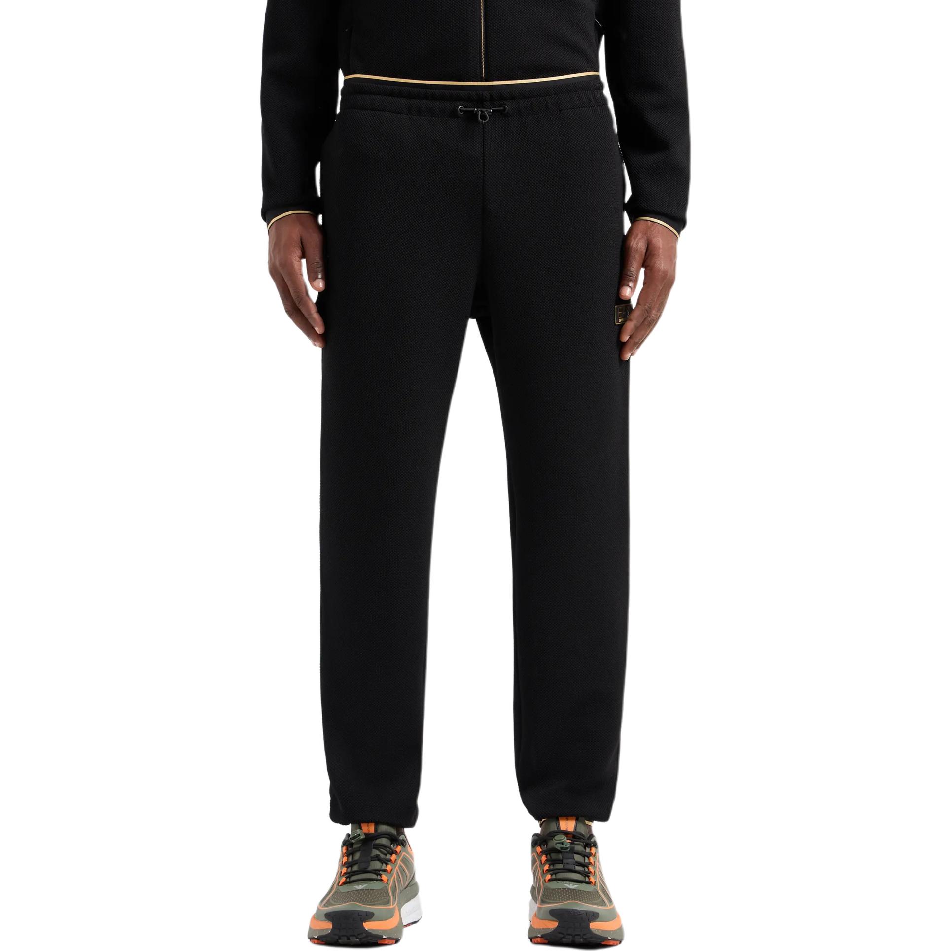 Details for Emporio Armani EA7  Black Logo Jogger Pants with Drawstring - SS24 Collection 7M000030-AF10344-UC001