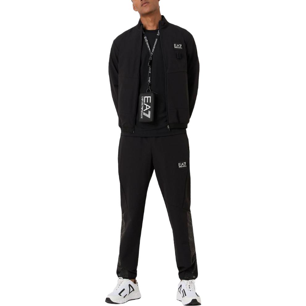EMPORIO ARMANI EA7  Black Logo Long Sleeve Zip Jacket 6RPB39-PNBWZ-1200 圖 4