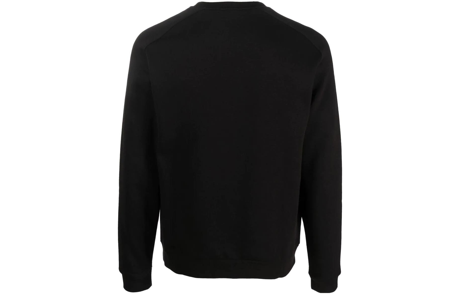 Shop Emporio Armani EA7  Black Logo Print Crewneck Sweatshirt Set 6LPV64-PJ07Z-0200