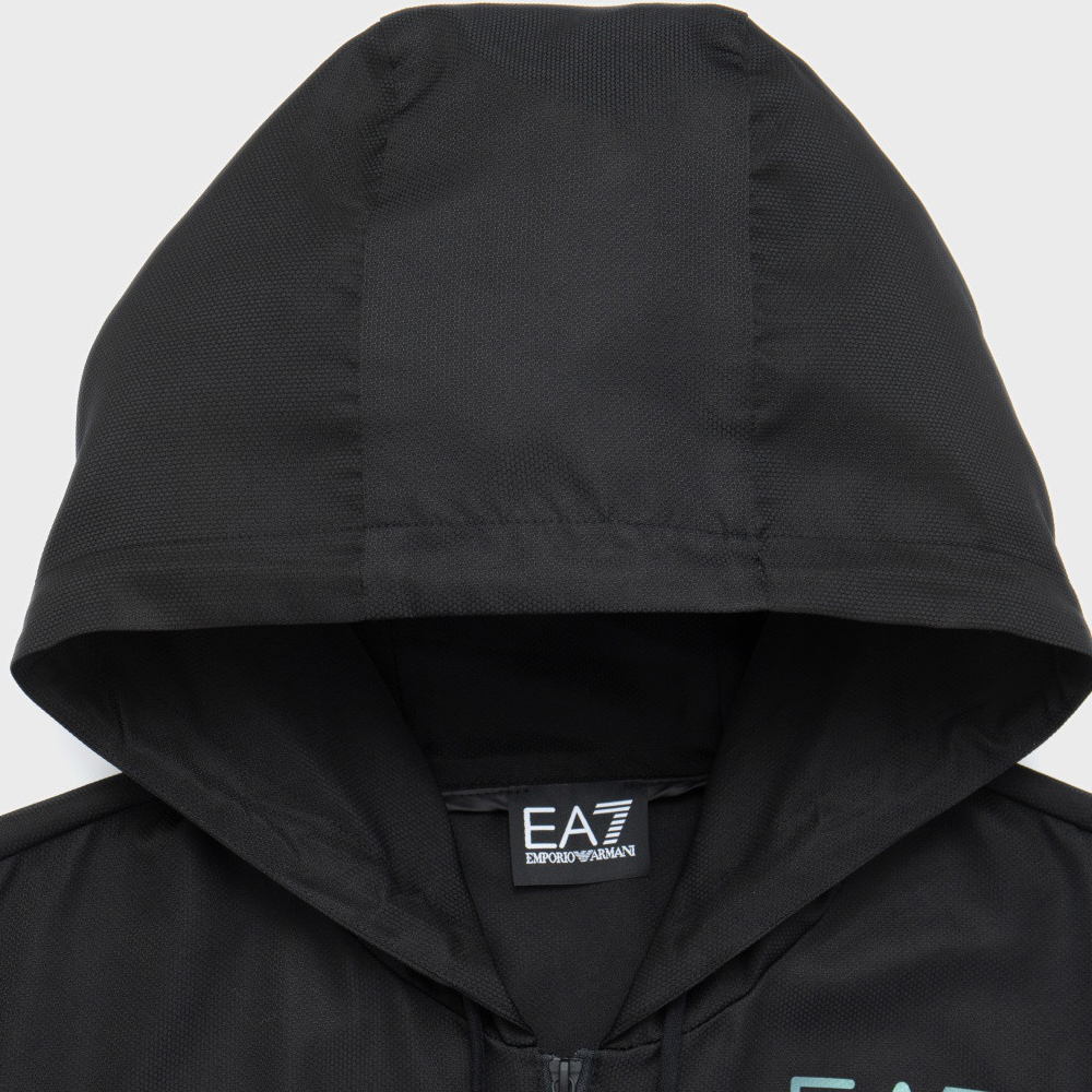 Emporio Armani EA7  Black Logo Print Striped Hoodie Tracksuit Set. 3DPV02-PNP5Z-1200 圖 9