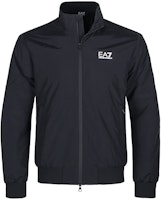 EMPORIO ARMANI EA7 Black Logo Print Zip-Up Jacket FW24 8NPB20-PNFZZ-1200 EMPORIO ARMANI EA7 Black Logo Print Zip-Up Jacket FW24 8NPB20-PNFZZ-1200