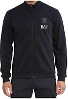 EMPORIO ARMANI EA7 Black Logo Print Zip-Up Loose Fit Jacket. 6RPM27-PJGEZ-1200 EMPORIO ARMANI EA7 Black Logo Print Zip-Up Loose Fit Jacket. 6RPM27-PJGEZ-1200