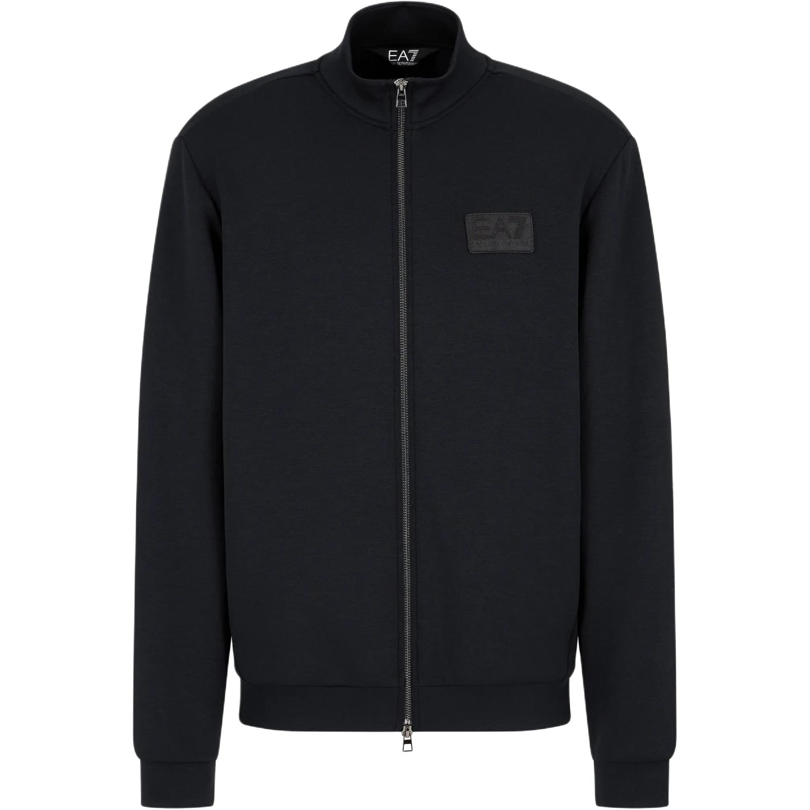 Emporio Armani EA7  Black Logo Stand Collar Zip-Up Sweatshirt FW24. 6DPM83-PJZKZ-1200 圖 2