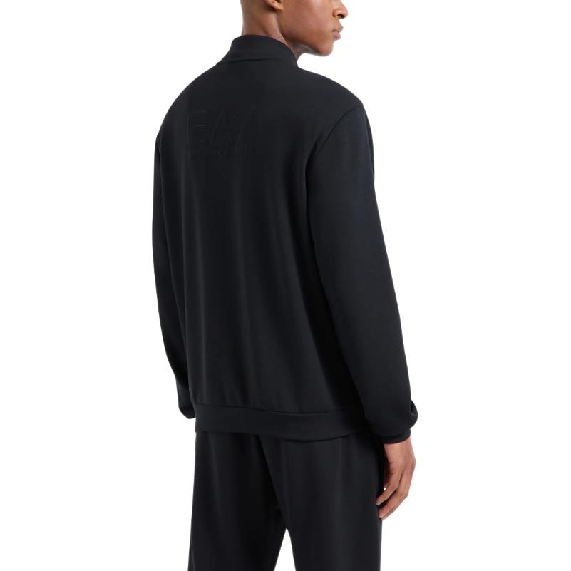 Emporio Armani EA7  Black Logo Stand Collar Zip-Up Sweatshirt FW24. 6DPM83-PJZKZ-1200 圖 4