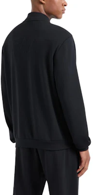 Emporio Armani EA7 黑色logo立領拉鍊長袖衛衣 FW24 6DPM83-PJZKZ-1200 Shop Emporio Armani EA7 黑色logo立領拉鍊長袖衛衣 FW24 6DPM83-PJZKZ-1200