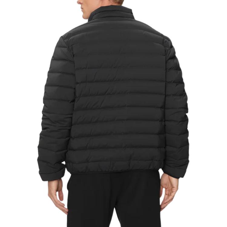 EMPORIO ARMANI EA7  Black Logo Zipper Jacket with Stand Collar, Long Sleeve. 6DPB14-PNHAZ-1200 圖 3