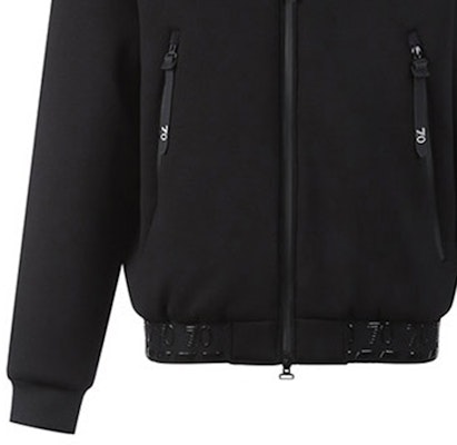 EMPORIO ARMANI EA7 黑色寬鬆版棒球領棉質外套附標誌 6LPB33-PJGRZ-1200 Details for EMPORIO ARMANI EA7 黑色寬鬆版棒球領棉質外套附標誌 6LPB33-PJGRZ-1200