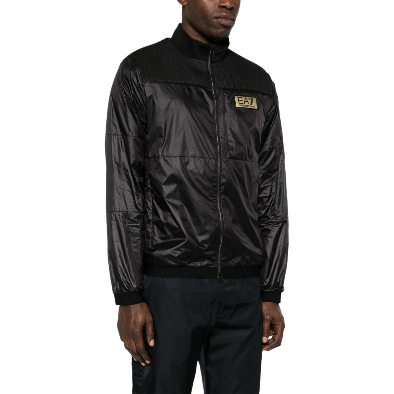 EMPORIO ARMANI EA7  Black Loose-Fit Logo Zip-Up Jacket SS24 3DPB05-PN2MZ-1200 圖 5