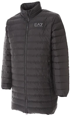 Emporio Armani EA7 黑色中长款拉链羽绒夹克. 6RPK12-PN5ZZ-1200 Shop Emporio Armani EA7 黑色中长款拉链羽绒夹克. 6RPK12-PN5ZZ-1200