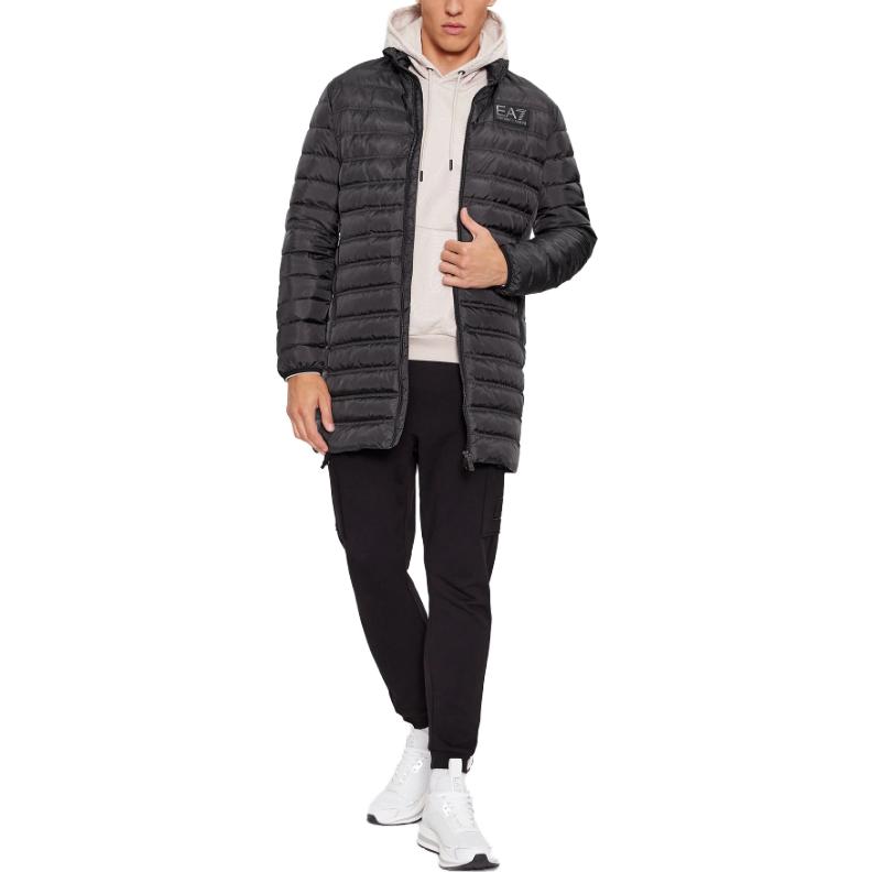 Emporio Armani EA7  Black Mid-Length Down Jacket with Zip. 6RPK12-PN5ZZ-1200 圖 5