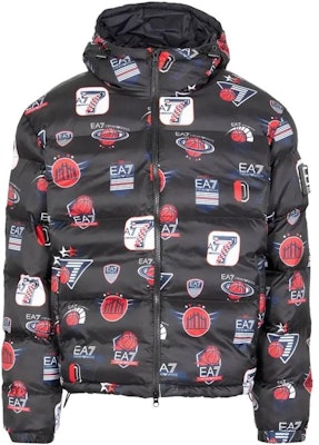 EMPORIO ARMANI EA7 Jaket Puffer Hitam Bercetak Berhud dengan Tali Serut. 6RPB37-PN9FZ-2200 Buy EMPORIO ARMANI EA7 Jaket Puffer Hitam Bercetak Berhud dengan Tali Serut. 6RPB37-PN9FZ-2200