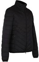 Shop EMPORIO ARMANI EA7 黑色立領拉鍊羽絨外套 8NPB08-PNE1Z-1200