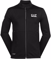 Order Emporio Armani EA7 黑色修身拉鍊外套帶標誌設計 3DPM89-PJUFZ-1200