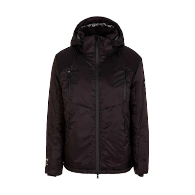 Emporio Armani EA7 Black Zip-Up Hoodie Jacket with Long Sleeves. 6RPG19-PNCKZ-1200