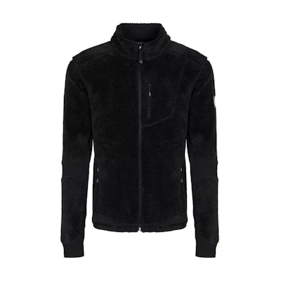 EMPORIO ARMANI EA7 Black Zip-Up Logo Sweatshirt with Stand Collar 6RPMA4-PJSTZ-1200
