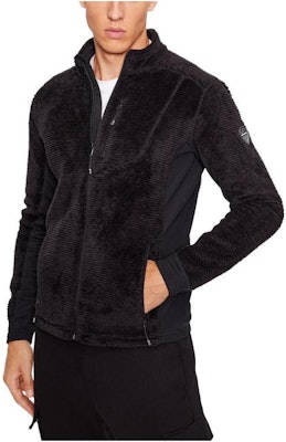 EMPORIO ARMANI EA7 Sweatshirt Hitam dengan Resleting dan Kerah Berdiri. 6RPMA4-PJSTZ-1200 Order EMPORIO ARMANI EA7 Sweatshirt Hitam dengan Resleting dan Kerah Berdiri. 6RPMA4-PJSTZ-1200