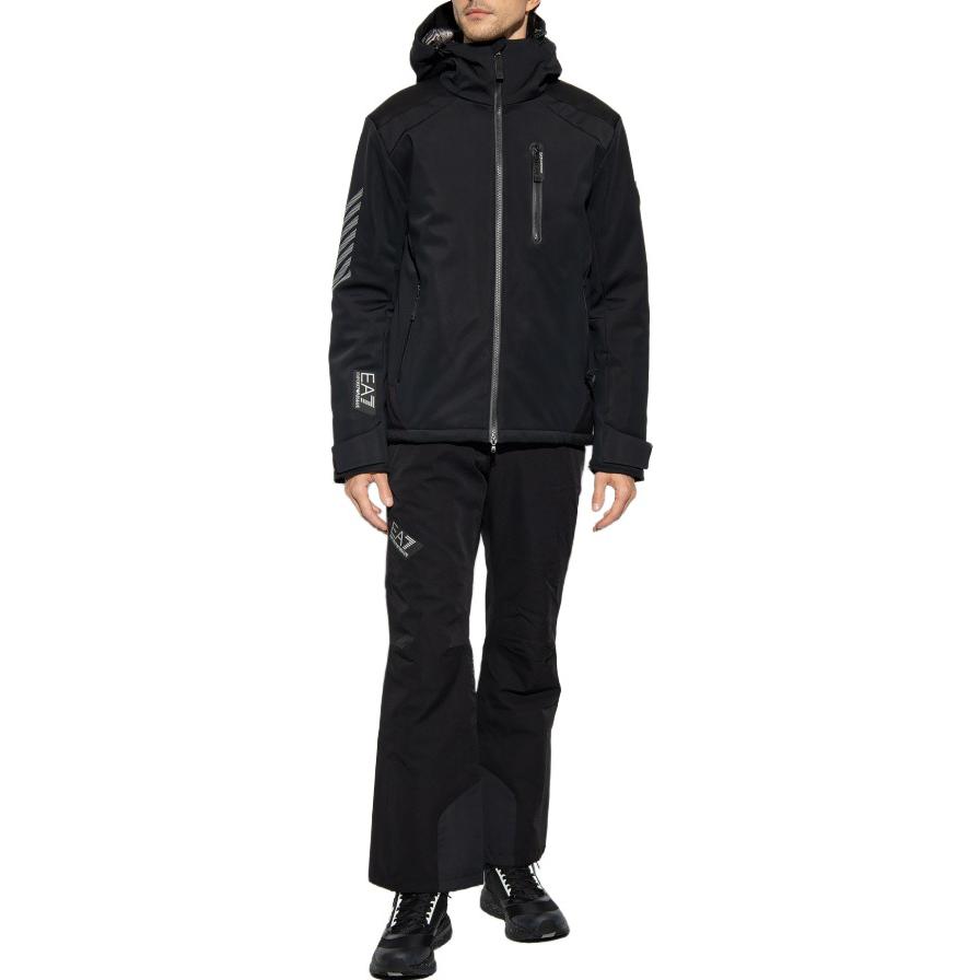 EMPORIO ARMANI EA7  Black Zip-Up Loose-Fit Jacket Long Sleeve Outerwear 6RPG13-PN8HZ-1200 圖 3