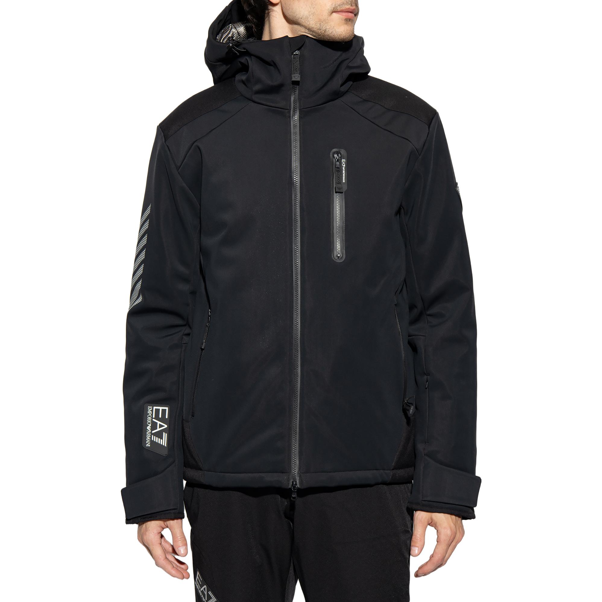 EMPORIO ARMANI EA7  Black Zip-Up Loose-Fit Jacket Long Sleeve Outerwear 6RPG13-PN8HZ-1200 圖 4