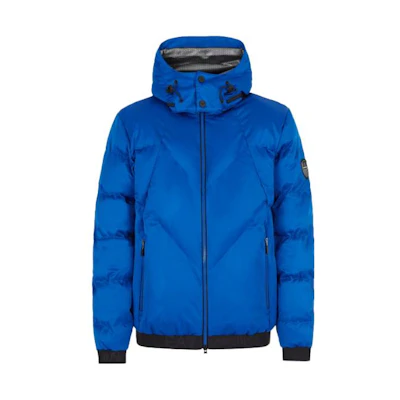 Emporio Armani EA7 Blue Logo Hoodie Jacket. 6KPB34-PN4BZ-0586