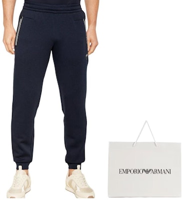 Emporio Armani EA7 蓝色中腰休闲运动裤 男士潮流穿搭裤子 8NPP63-PJ4EZ-1562 Shop Emporio Armani EA7 蓝色中腰休闲运动裤 男士潮流穿搭裤子 8NPP63-PJ4EZ-1562