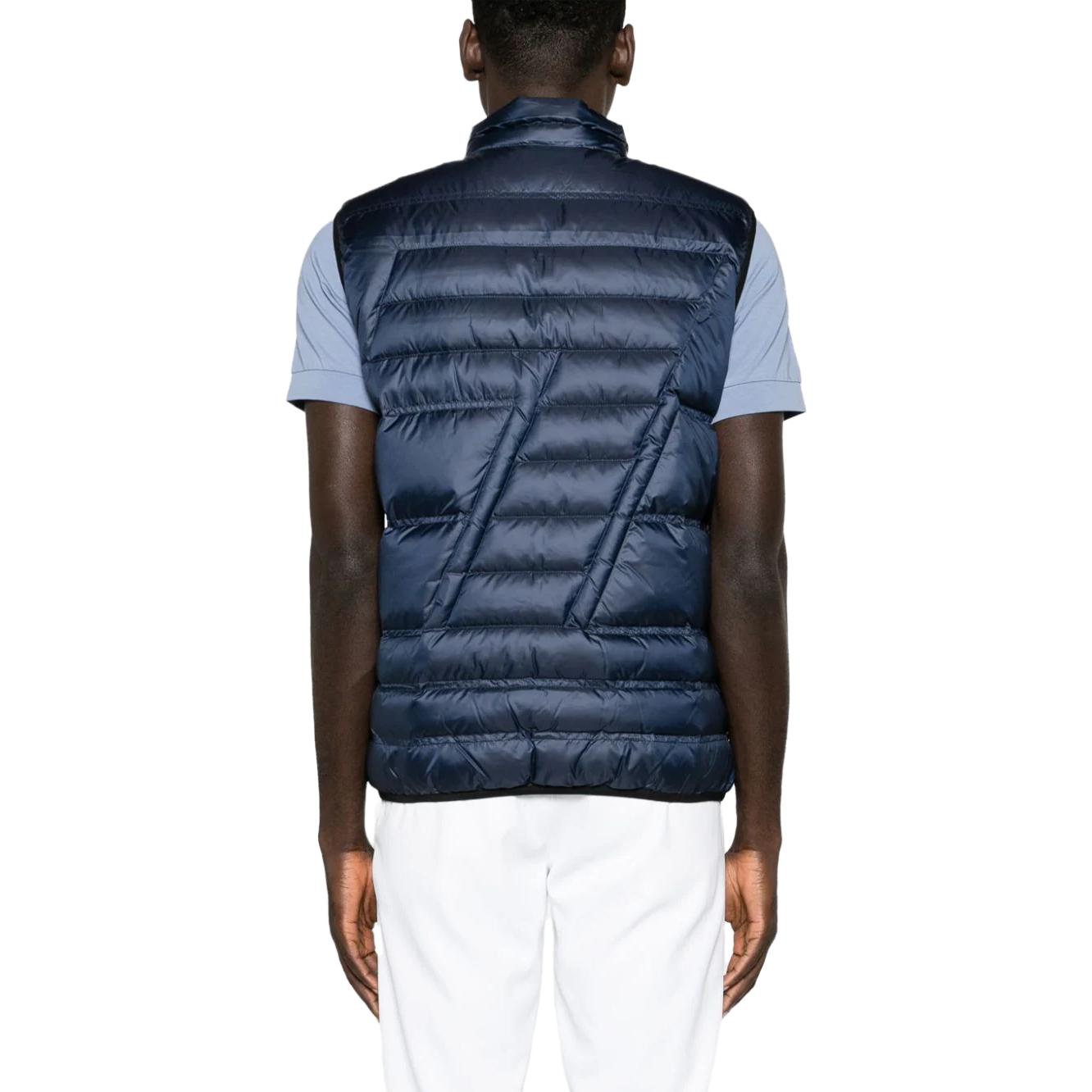 Details for エンポリオアルマーニ EA7 ブルー ジッパー付スタンド襟ノースリーブダウンベスト 6RPQ02-PN5ZZ-1554