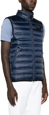 エンポリオアルマーニ EA7 ブルー ジッパー付スタンド襟ノースリーブダウンベスト 6RPQ02-PN5ZZ-1554 Sizing エンポリオアルマーニ EA7 ブルー ジッパー付スタンド襟ノースリーブダウンベスト 6RPQ02-PN5ZZ-1554