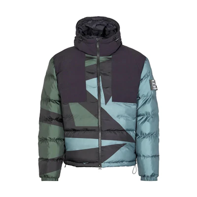 EMPORIO ARMANI EA7 Colorblock Hooded Zip Cotton Jacket Long Sleeve Casual 6RPB05-PN9FZ-2223
