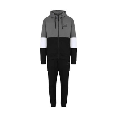 EMPORIO ARMANI EA7 Colorblock Logo Print Sportswear Set. 6RPV55-PJ07Z-1200