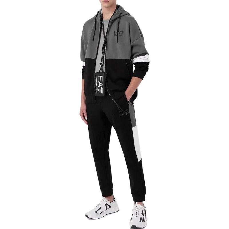 Shop エンポリオアルマーニ EA7 カラーブロックロゴプリント スポーツウェアセット 6RPV55-PJ07Z-1200