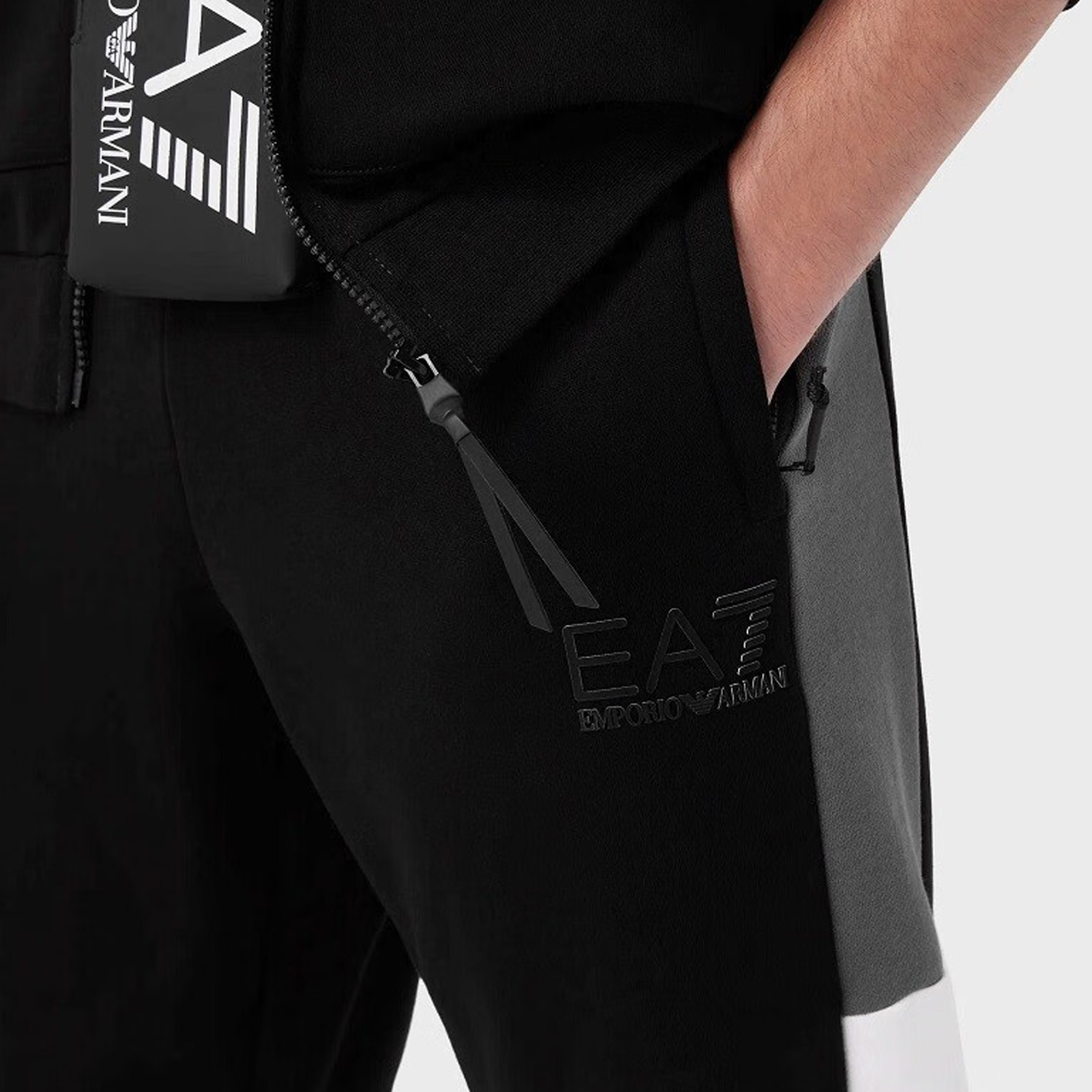 Sizing エンポリオアルマーニ EA7 カラーブロックロゴプリント スポーツウェアセット 6RPV55-PJ07Z-1200