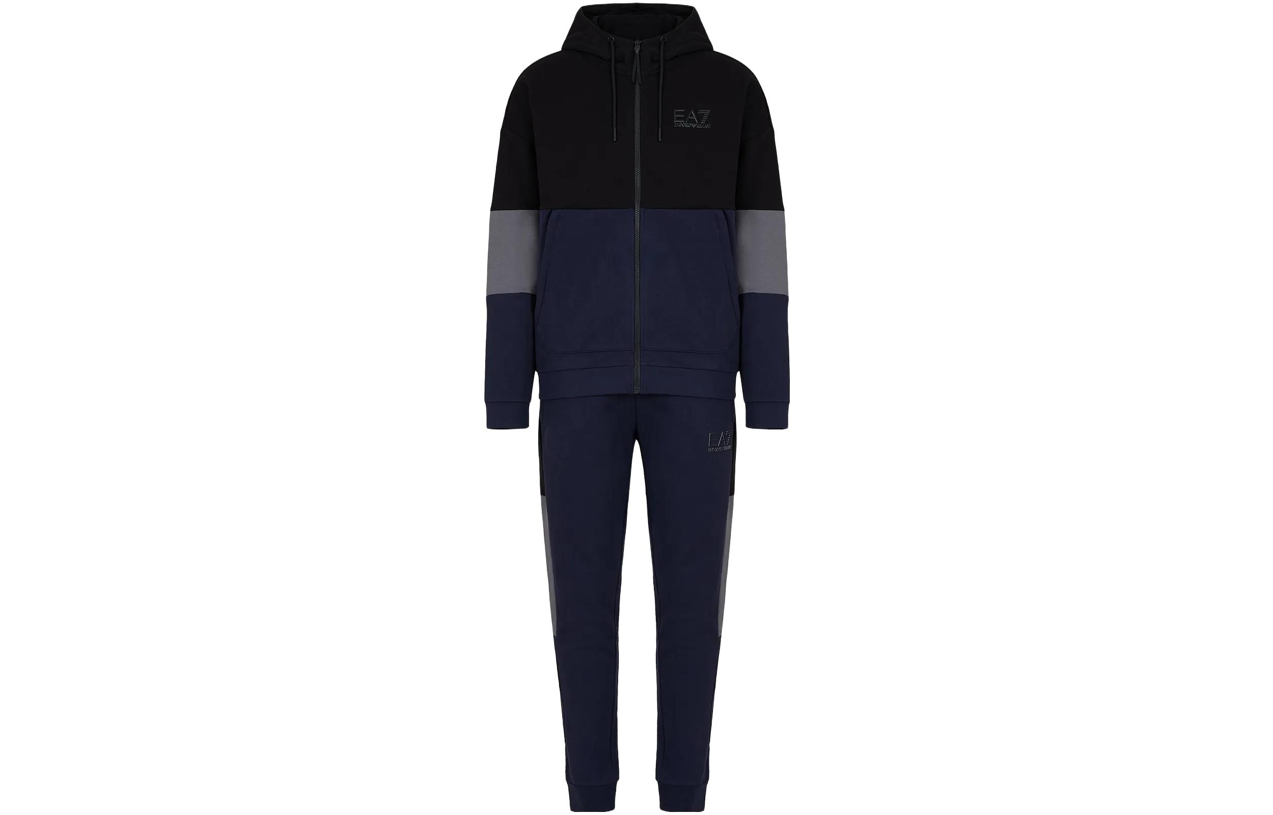 Cheap エンポリオアルマーニ EA7 カラーブロックロゴプリント スポーツウェアセット 6RPV55-PJ07Z-1200