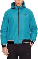 Emporio Armani EA7 Colorblock Stripe Zip Hoodie Jacket - Blue. 6RPB08-PN27Z-1584 Emporio Armani EA7 Colorblock Stripe Zip Hoodie Jacket - Blue. 6RPB08-PN27Z-1584