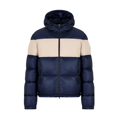 EMPORIO ARMANI EA7 Colorblock Zip-Up Hoodie Cotton Jacket 6RPB41-PNEOZ-1554