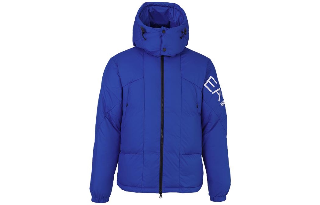 EMPORIO ARMANI EA7  FW22 Letter Print Hooded Windproof Jacket Blue 6LPB11-PNADZ-1597 圖 2