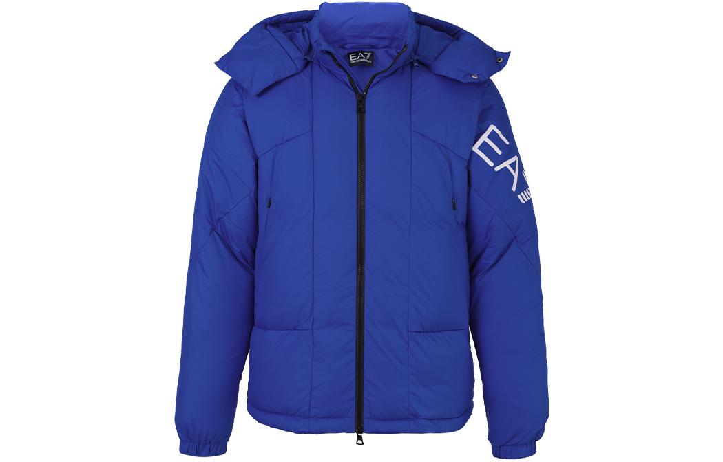 EMPORIO ARMANI EA7  FW22 Letter Print Hooded Windproof Jacket Blue 6LPB11-PNADZ-1597 圖 3