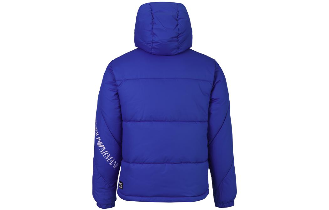 EMPORIO ARMANI EA7  FW22 Letter Print Hooded Windproof Jacket Blue 6LPB11-PNADZ-1597 圖 4