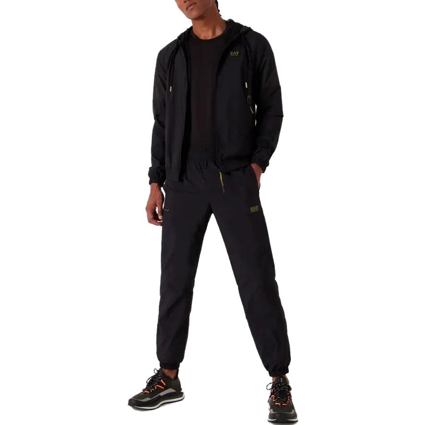 EMPORIO ARMANI EA7  FW23 Letter Print Hoodie Tracksuit Black. 6RPV62-PNDOZ-1200 圖 4