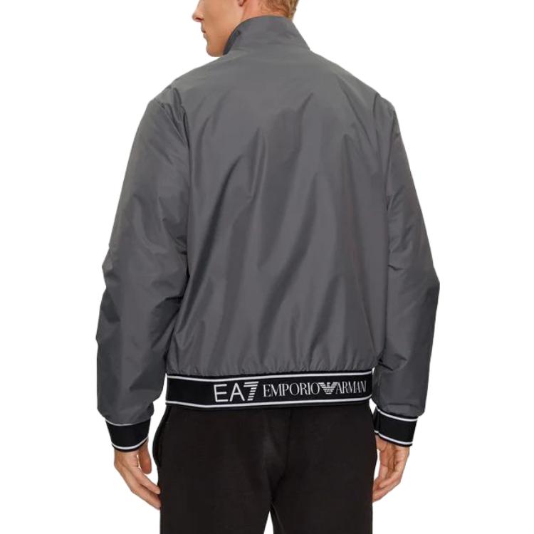 Emporio Armani EA7  Gray Zip Jacket with Colorblock Letter & Number Print. 6RPB07-PN27Z-1977 圖 4