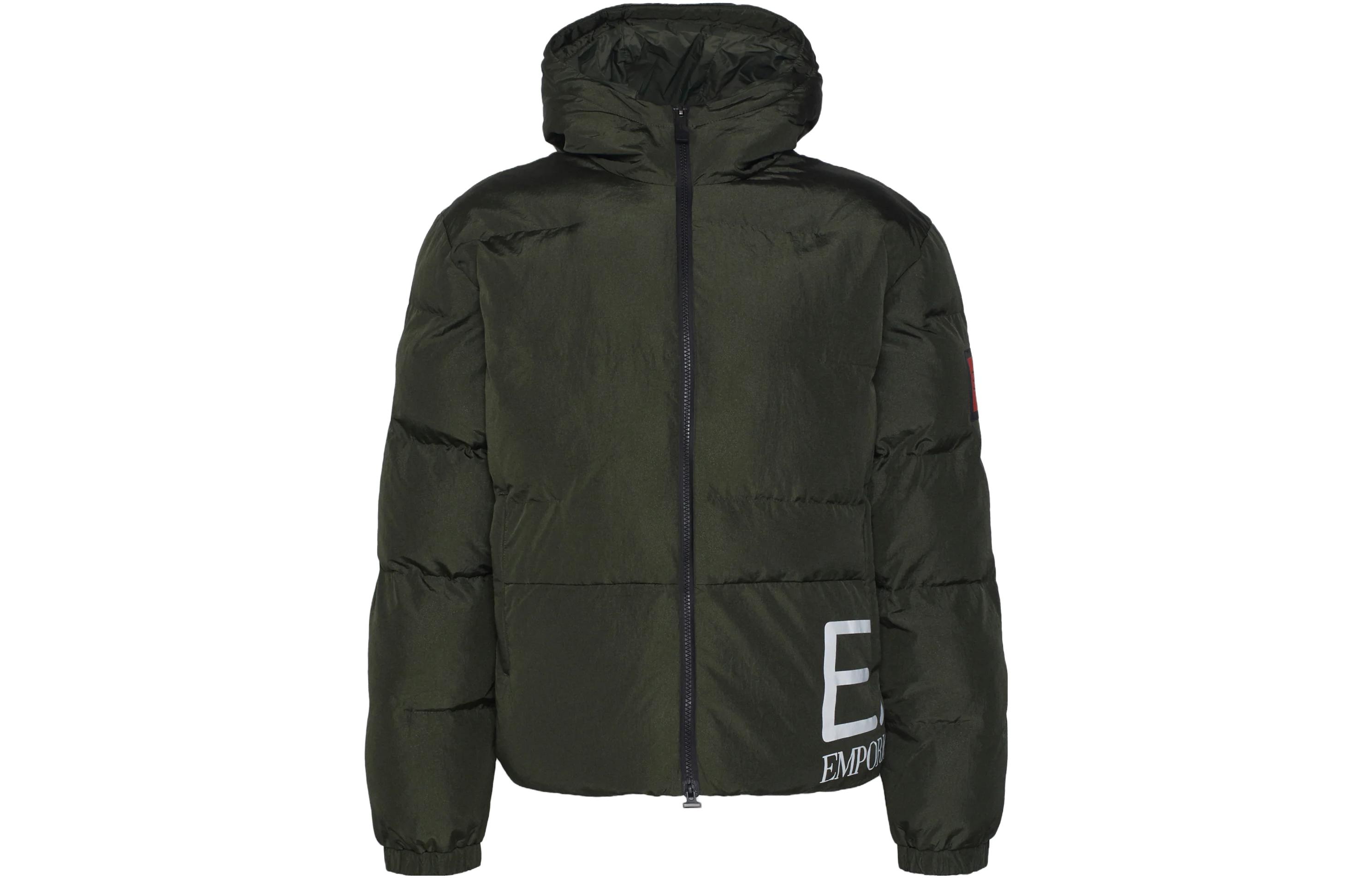 Order Emporio Armani EA7 綠色印字修身拉鍊連帽外套夹克. 6RPB32-PNEFZ-1845