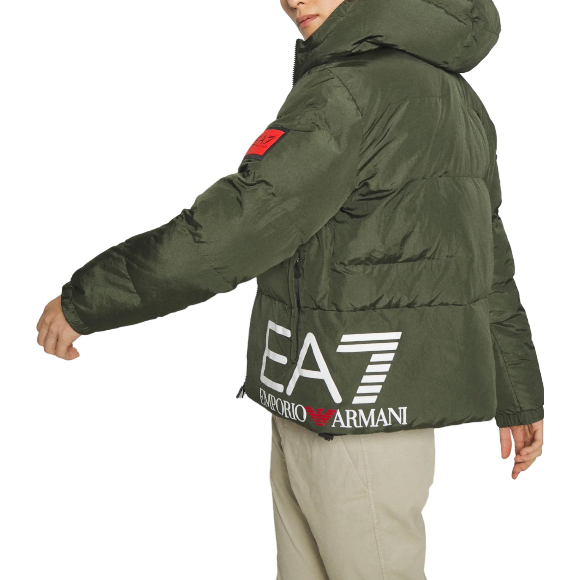 Purchase Emporio Armani EA7 綠色印字修身拉鍊連帽外套夹克. 6RPB32-PNEFZ-1845