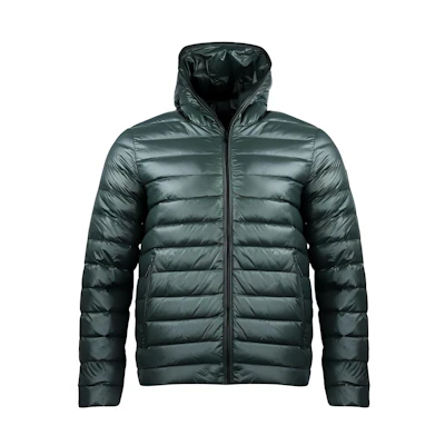 EMPORIO ARMANI EA7 Green Solid Zipper Hoodie Jacket 6GPB66-PNR4Z-1860