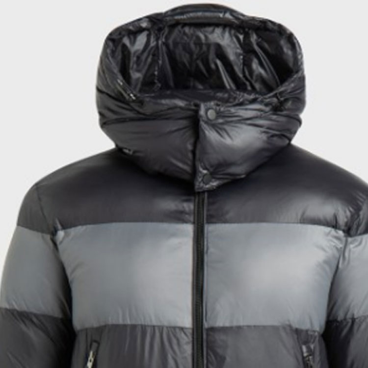 Details for Emporio Armani EA7 灰色拼接Logo連帽棉質外套 6KPB59-PNR4Z-1200