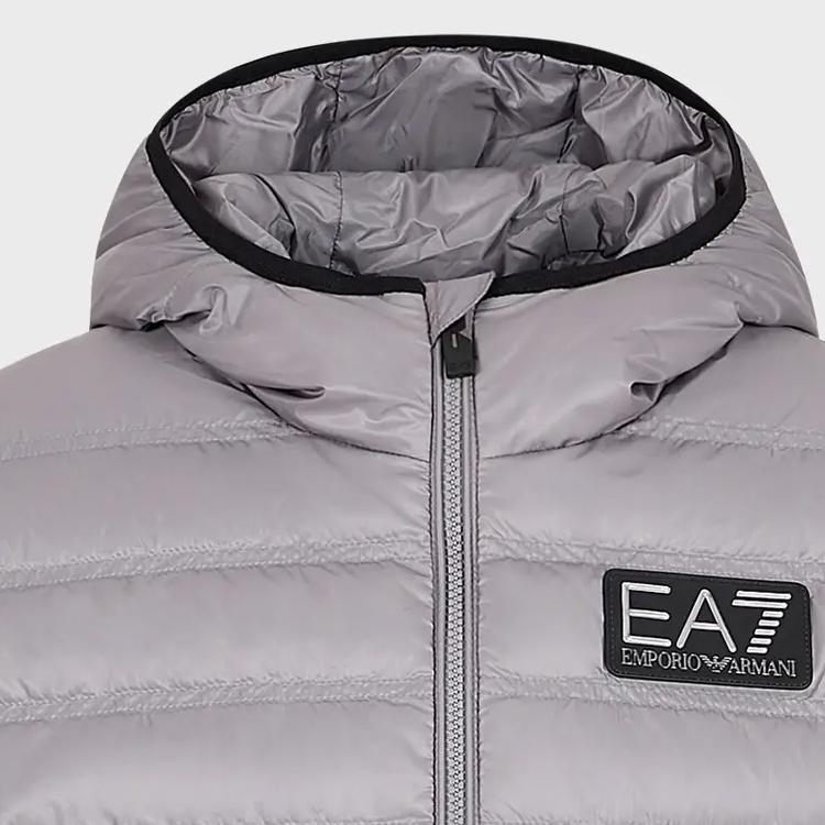 Emporio Armani EA7  Grey Hooded Down Jacket with Logo Patch. 6RPB16-PN5ZZ-1920 圖 4
