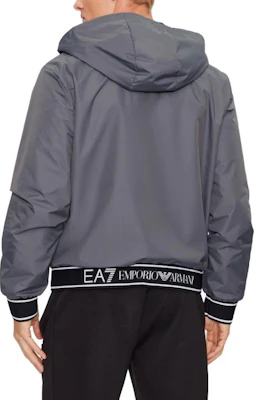 Emporio Armani EA7 灰色LOGO印花修身連帽外套。 6RPB08-PN27Z-1977 Details for Emporio Armani EA7 灰色LOGO印花修身連帽外套。 6RPB08-PN27Z-1977