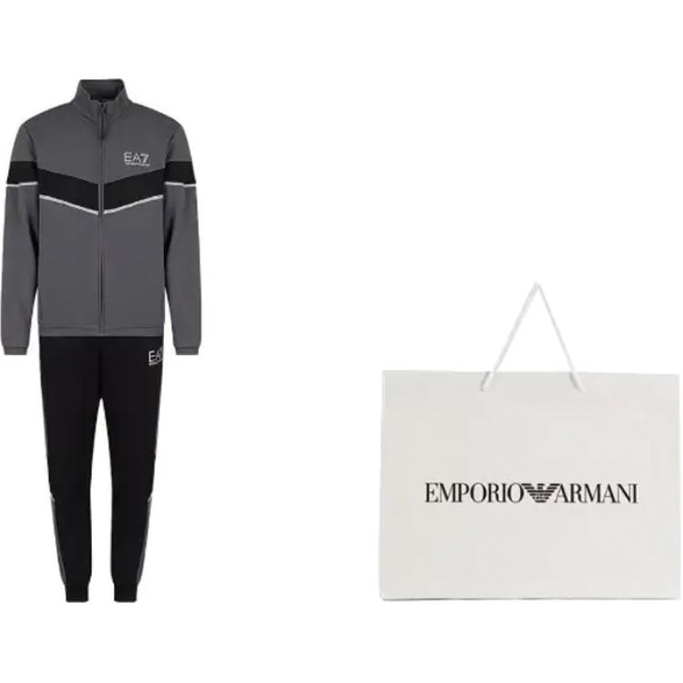 Lookbook Emporio Armani EA7  Grey Logo Print Tracksuit Sportswear Set. 6LPV55-PJ16Z-22BC