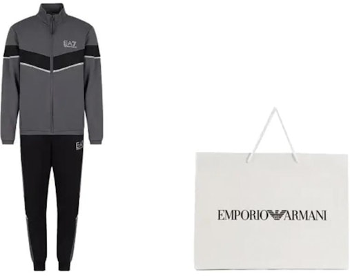 Emporio Armani EA7 Grey Logo Print Tracksuit Sportswear Set. 6LPV55-PJ16Z-22BC Lookbook Emporio Armani EA7 Grey Logo Print Tracksuit Sportswear Set. 6LPV55-PJ16Z-22BC