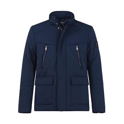 EMPORIO ARMANI EA7 High Neck Jacket Navy Blue SS23 Classic Design 6LPB30-PNR2Z-1554