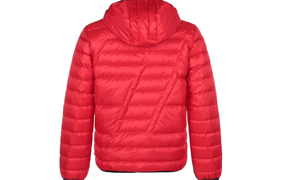 Emporio Armani EA7  Lightweight Down Jacket Red with Logo Patch Hooded Design 6LPB16-PN5ZZ-1451 圖 3